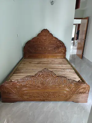 আকাশী কাঠের কিংসাইজ খাট