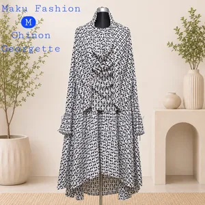 Semi Long Khimar by Chinon Georgette