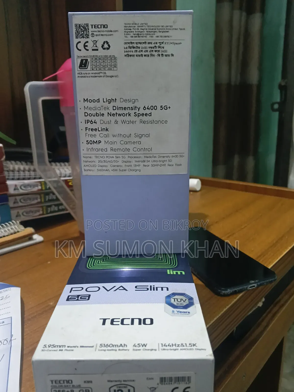 Tecno Pova Slim 5G 256 GB Blue