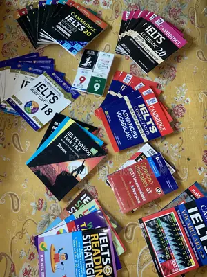 IELTS Complete 52pcs Preparation Bundle | 48 Books + 4 Set Que Cad