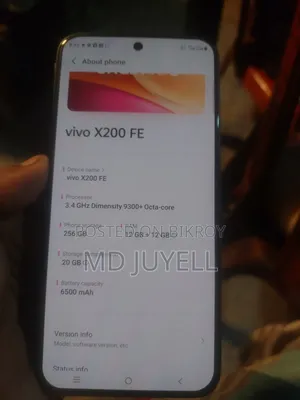 New Vivo X200 FE 256 GB Gold