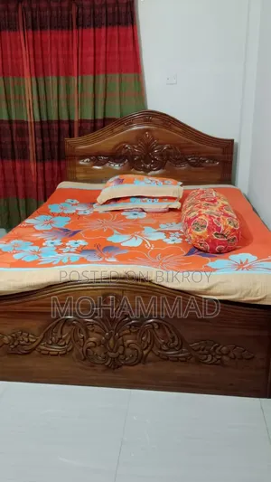 শিশু কাঠের টেবিল ( চেয়ারসহ) ও খাট