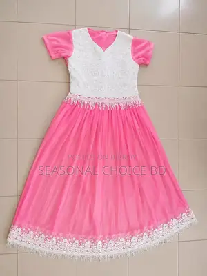 Pink Color Gawn Long Flare