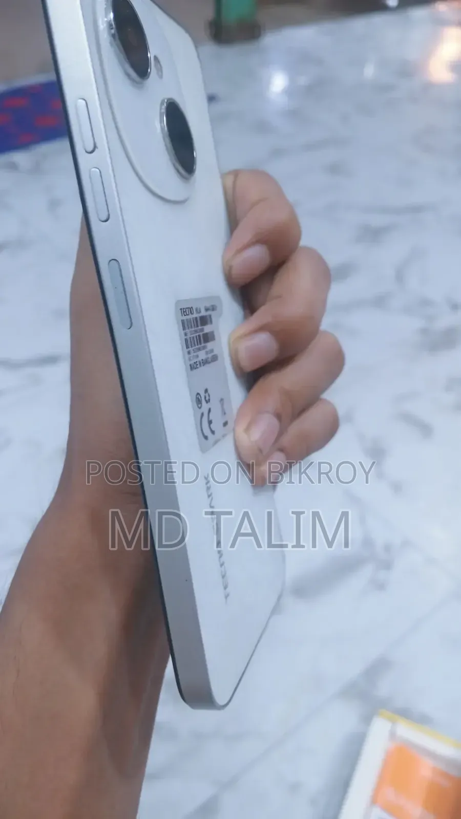 টেকনো স্পার্ক গো ৬৪ জিবি সাদা