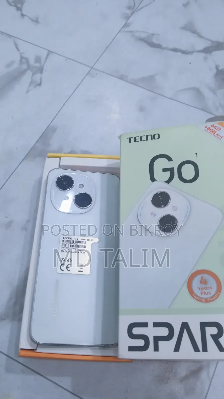 টেকনো স্পার্ক গো ৬৪ জিবি সাদা