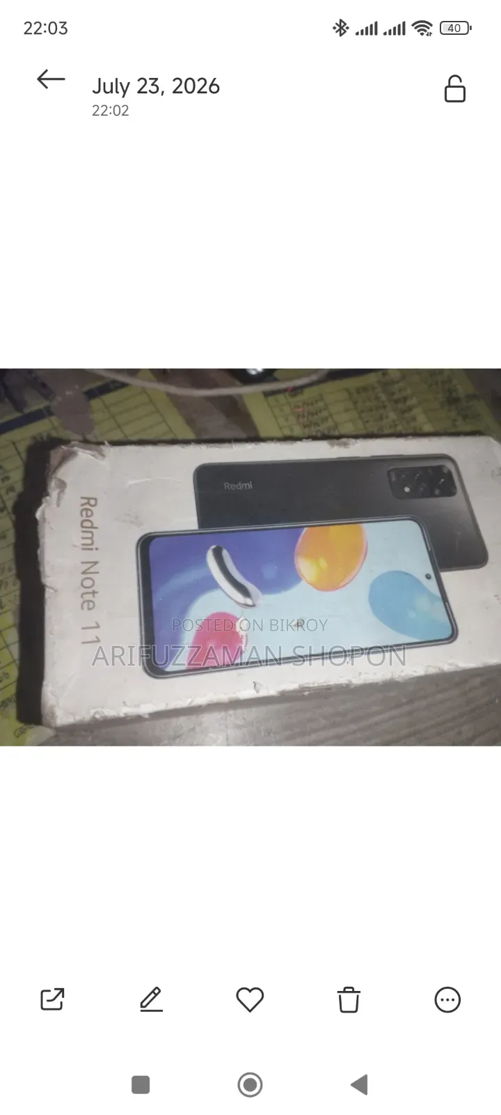 Xiaomi Redmi Note 11 128 GB Black