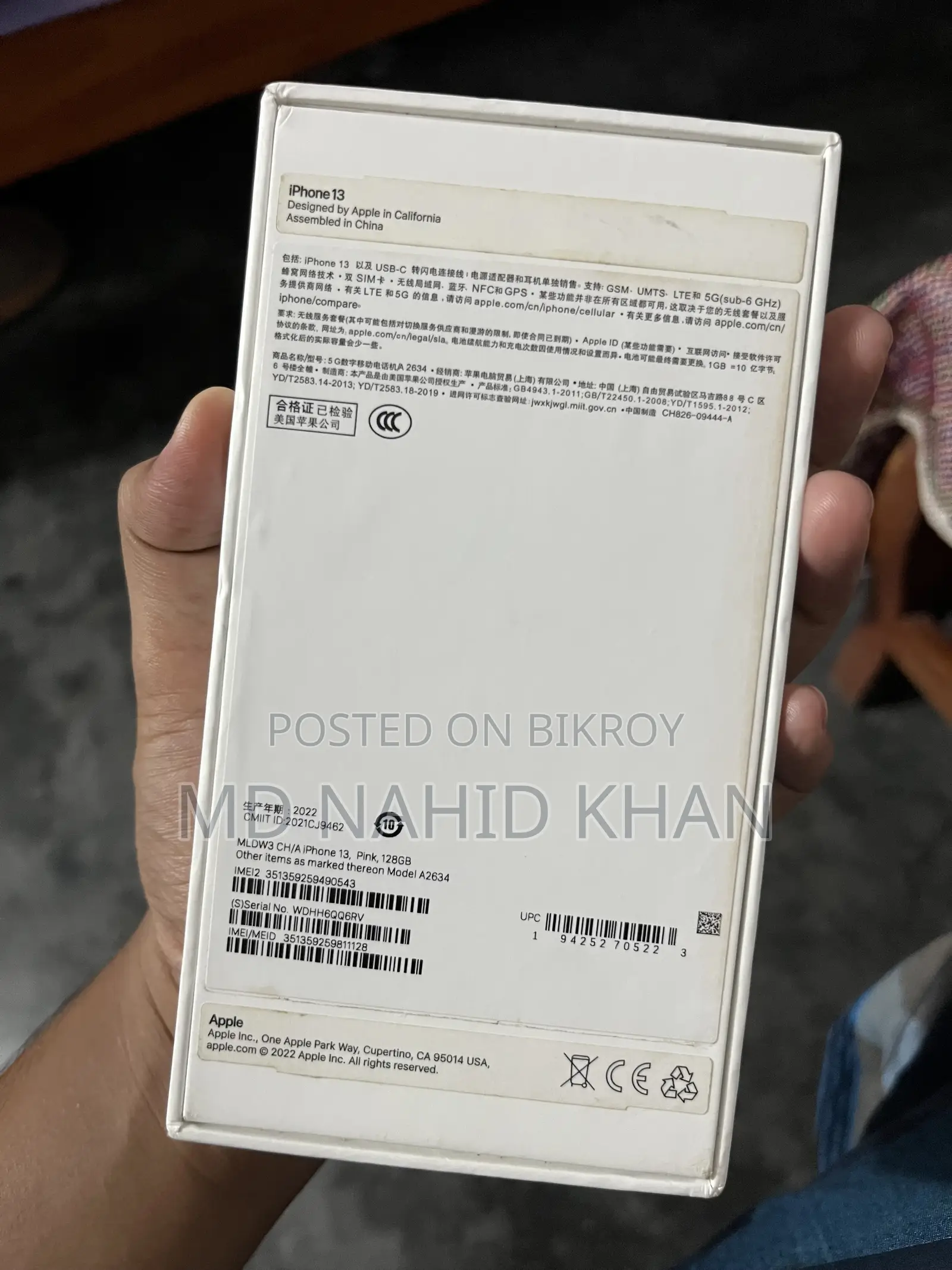 Apple iPhone 13 128 GB Pink