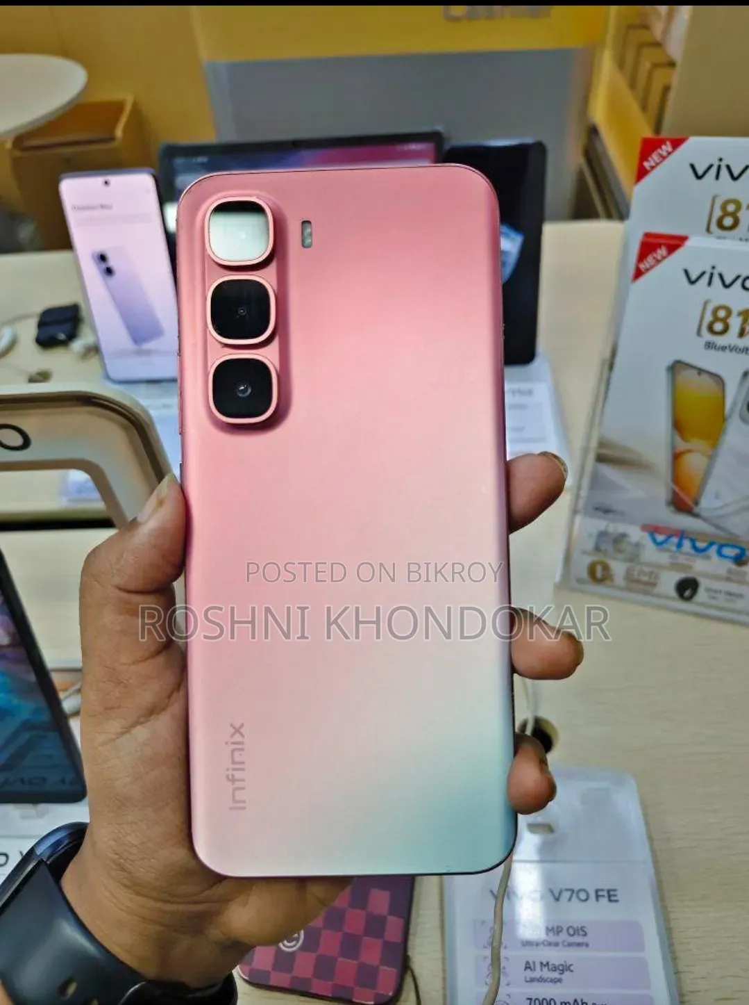 ইনফিনিক্স হট ৬০ প্রো+ ১২৮ জিবি পিংক