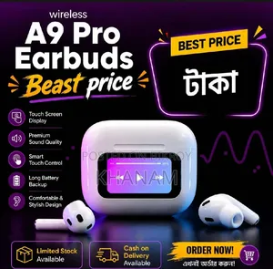 A9 AirPod Pro 2 With Display | Best Quality AS AirPod Pro 2//Only 799/
