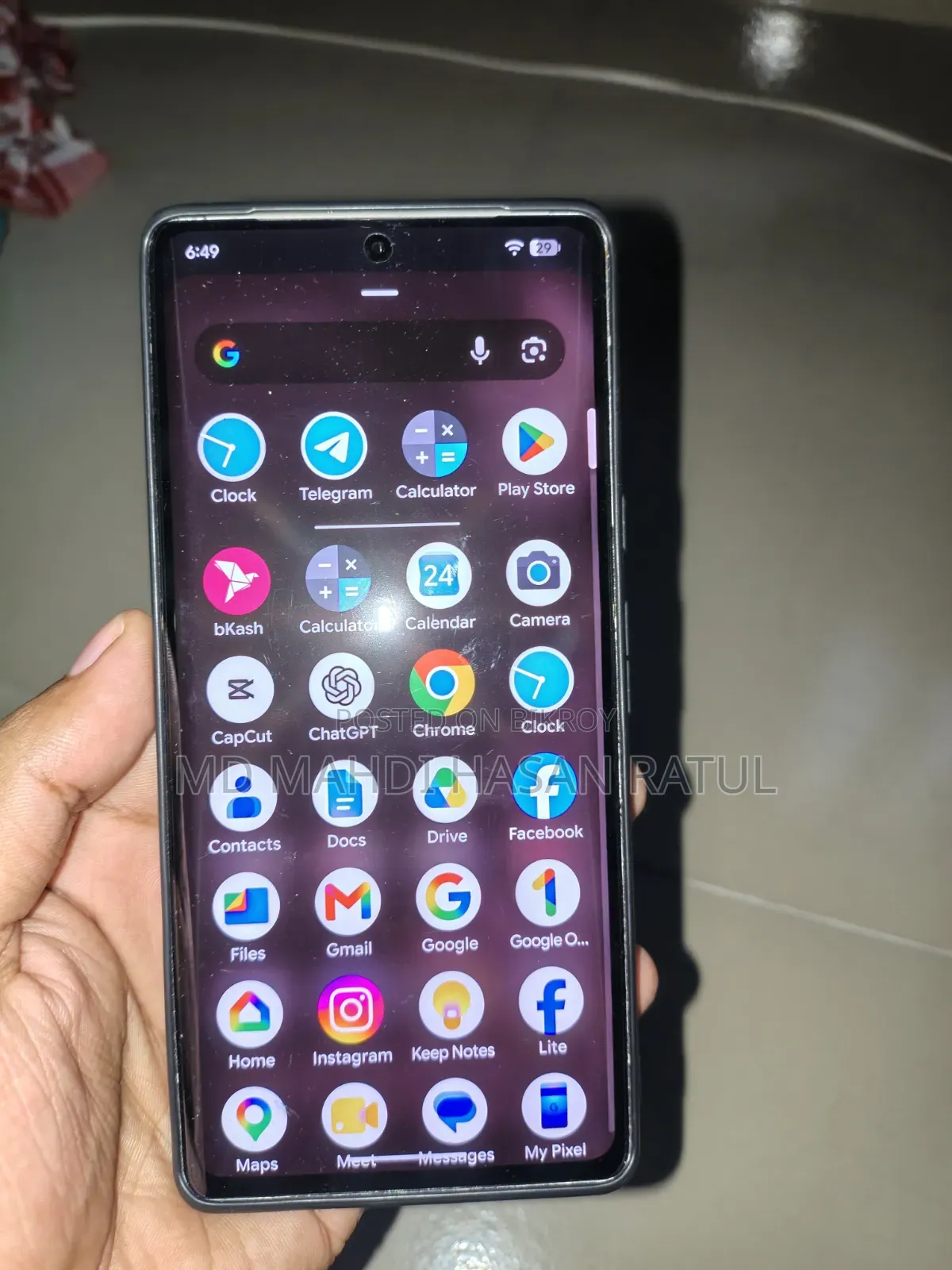 গুগল পিক্সেল ৬ প্রো ১২৮ জিবি হোয়াইট