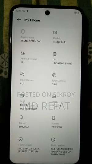 Tecno Spark Go 64 GB
