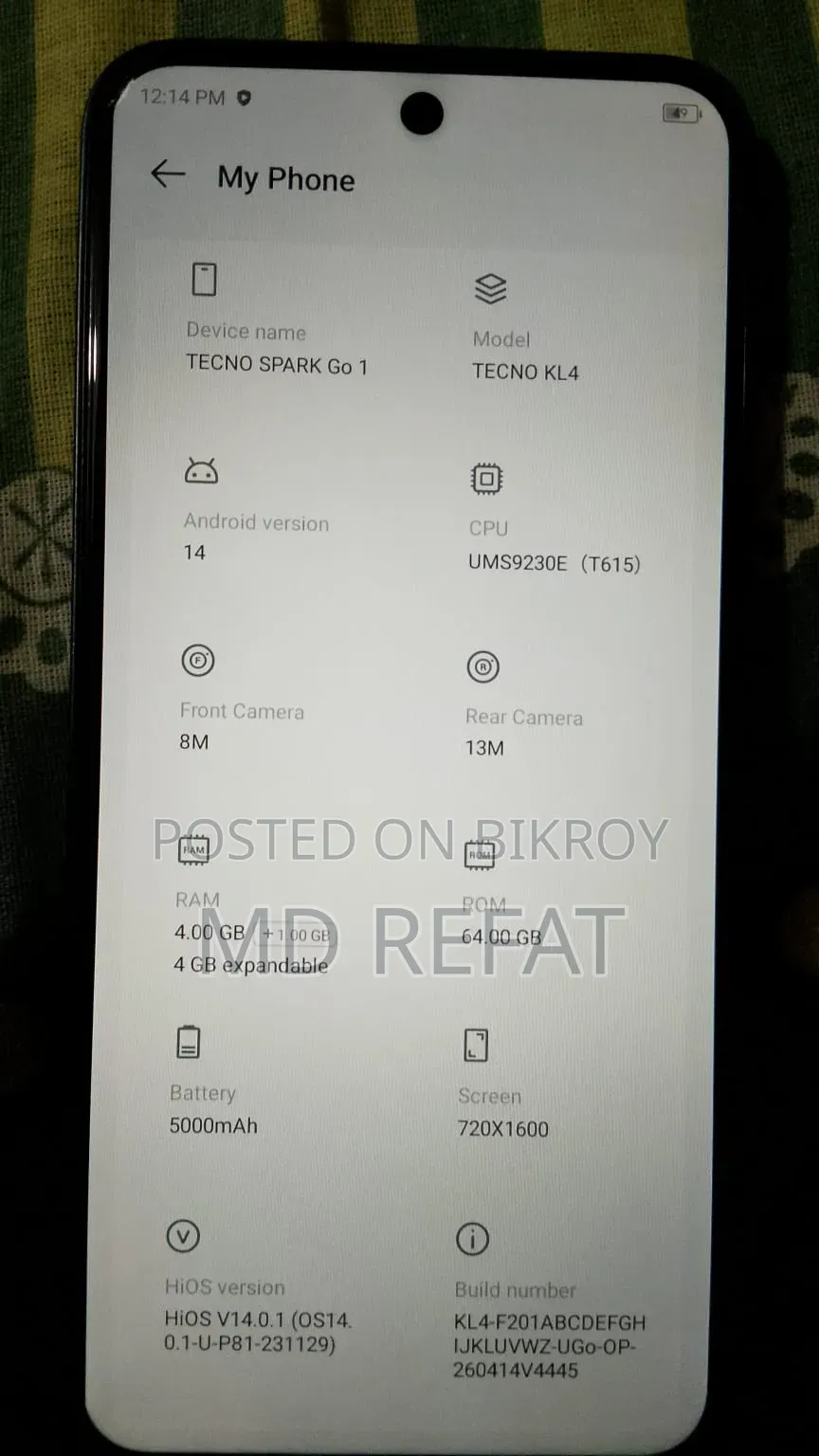 Tecno Spark Go 64 GB