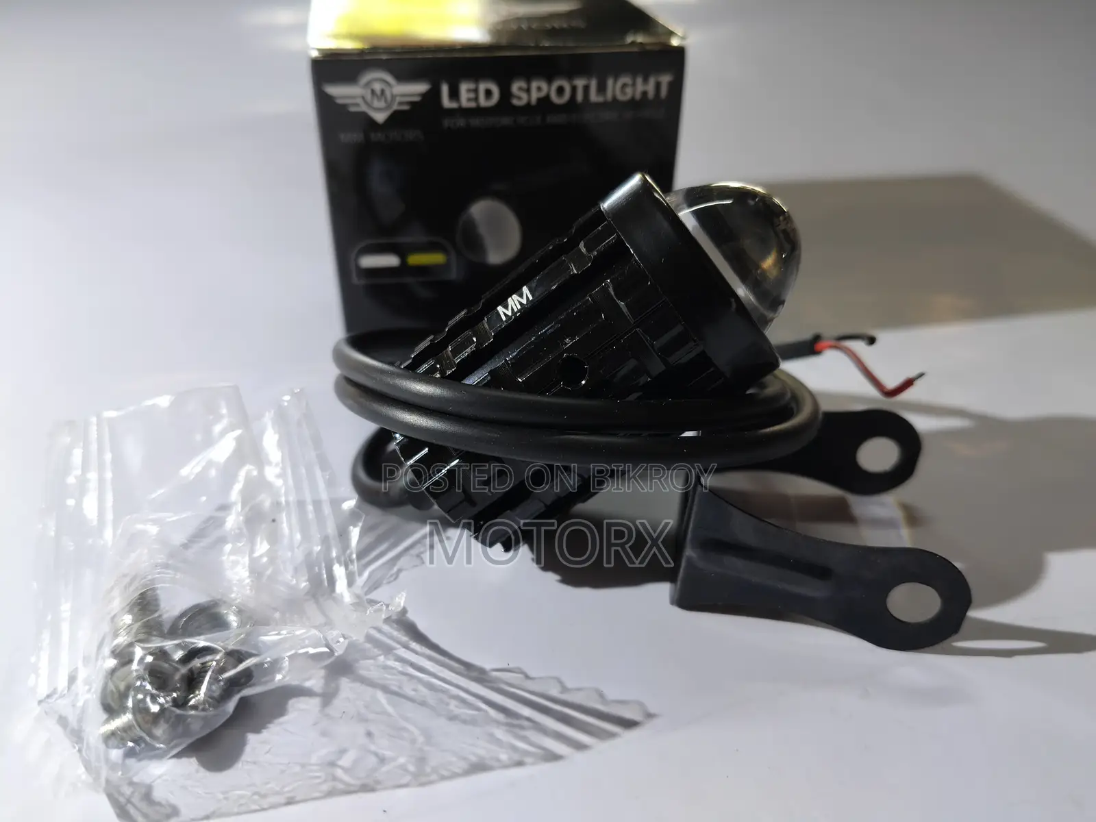 Motorcycle Fog Light Flash 2 Colors - White and Yellow