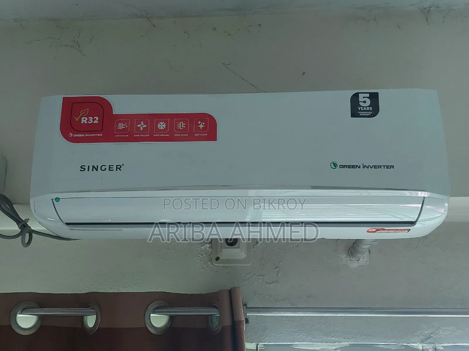 সিঙ্গার এসি, একদম নতুন কন্ডিশন