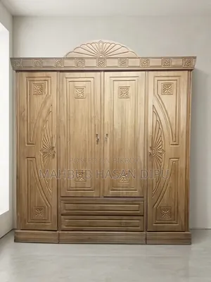 Luxury Teak Wood Designer Wardrobe