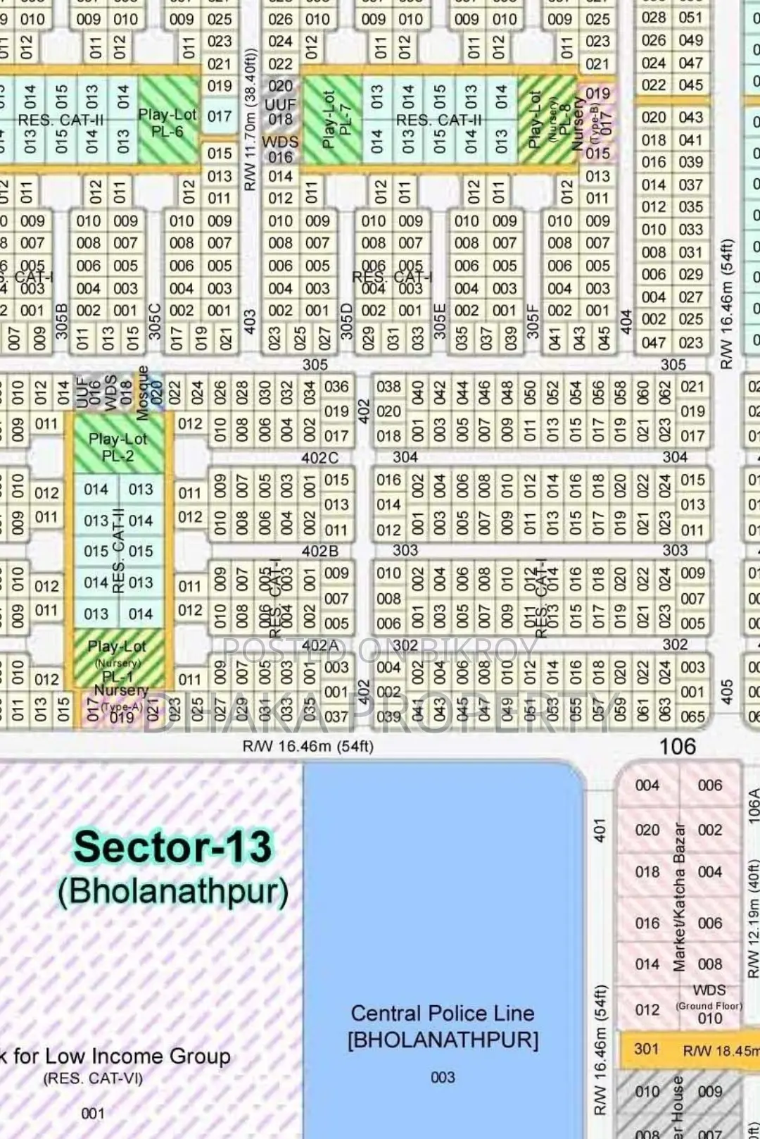 Exclusive Land Sale 3 Katha South Facing at Sector-13