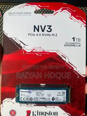 Kingston NV3 1TB M.2 PCIe Gen 4.0 NVMe SSD