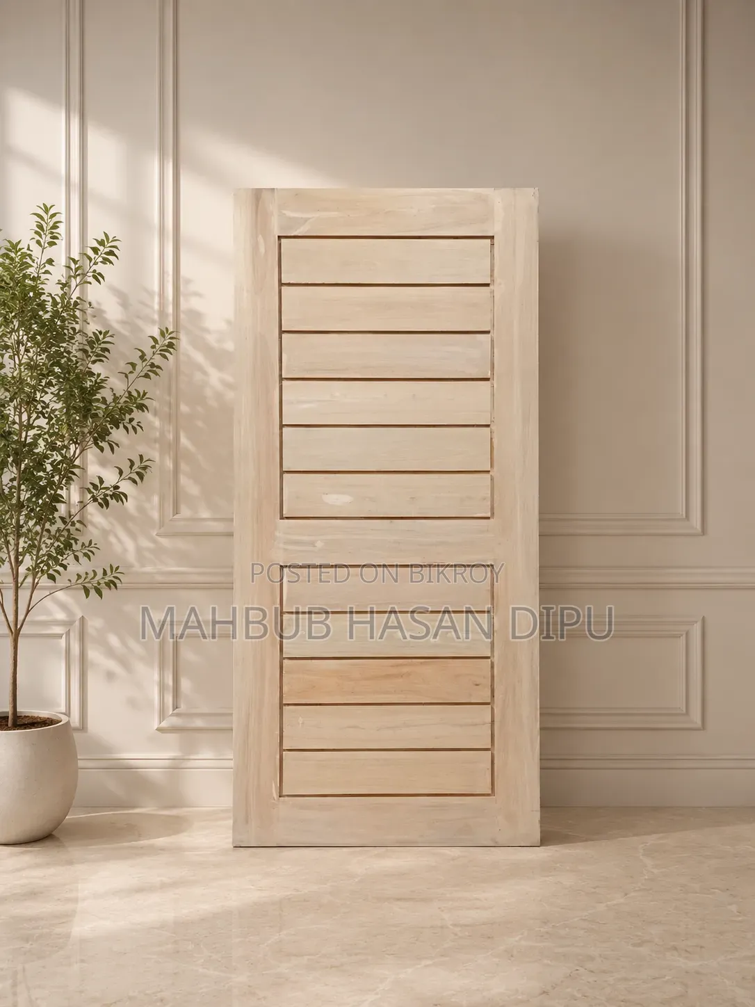 Mahogany Wood Group Door Leaf