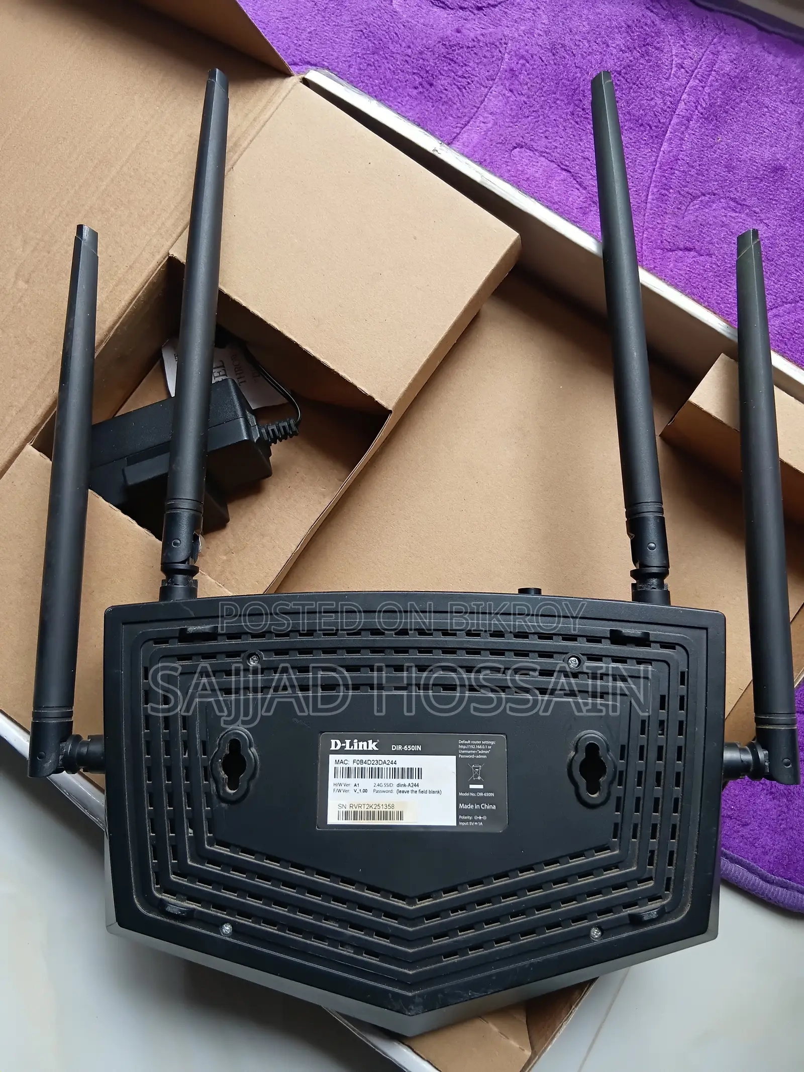 D-Link Dir-650in N300 MBPS Ethernet Single-Band Wi-Fi Router