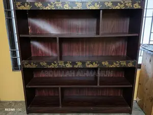 6 Feet Partex Wood Showcase / Display Cabinet (Glass Sliding Door)