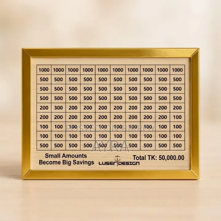 Wooden Money Saving Box (Piggy Bank)