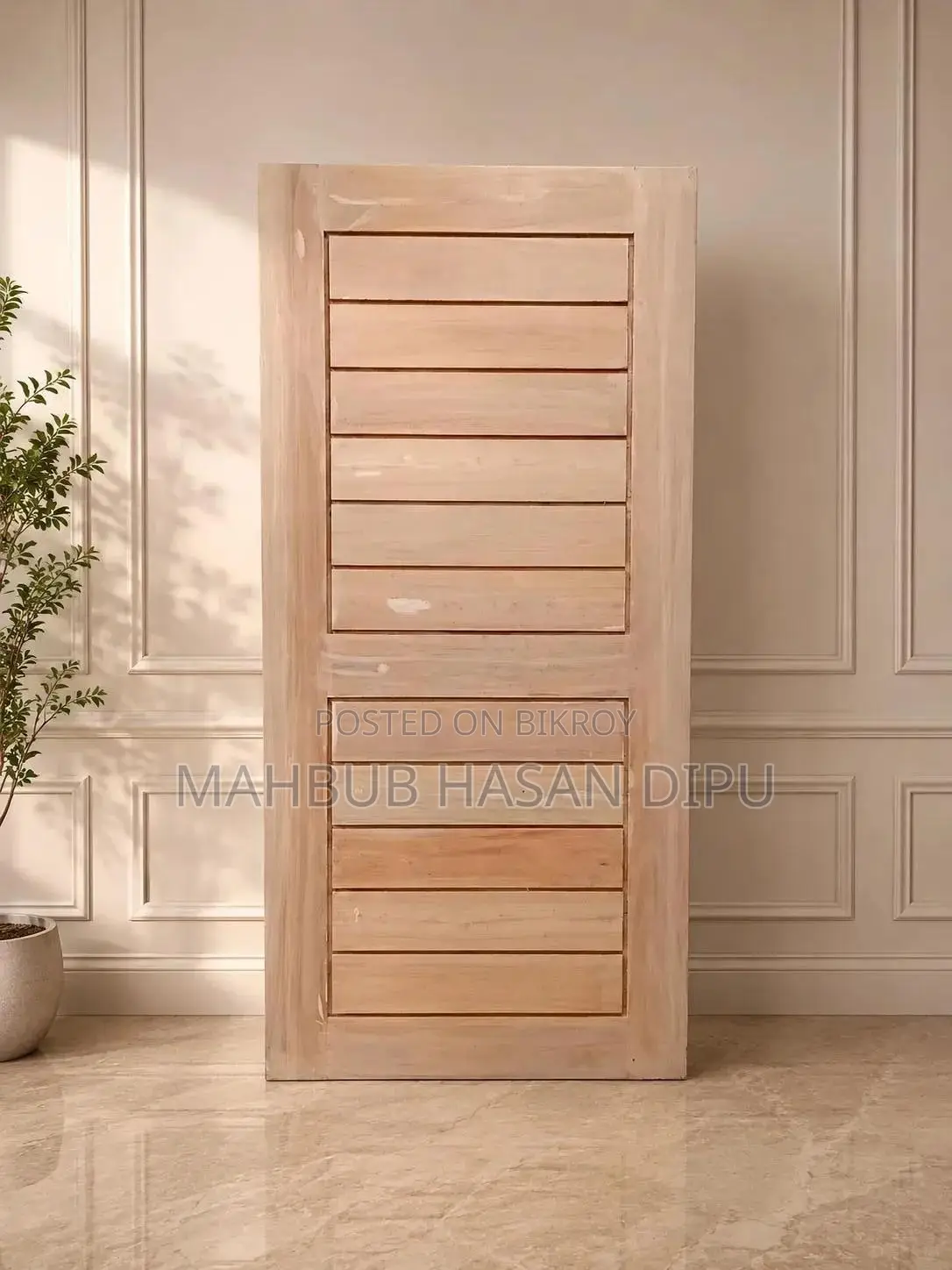 Mahogany Wood Group Door Leaf