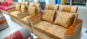 ২ ২ ১ ফাইভ সিট সোফা উইথ কুশনস