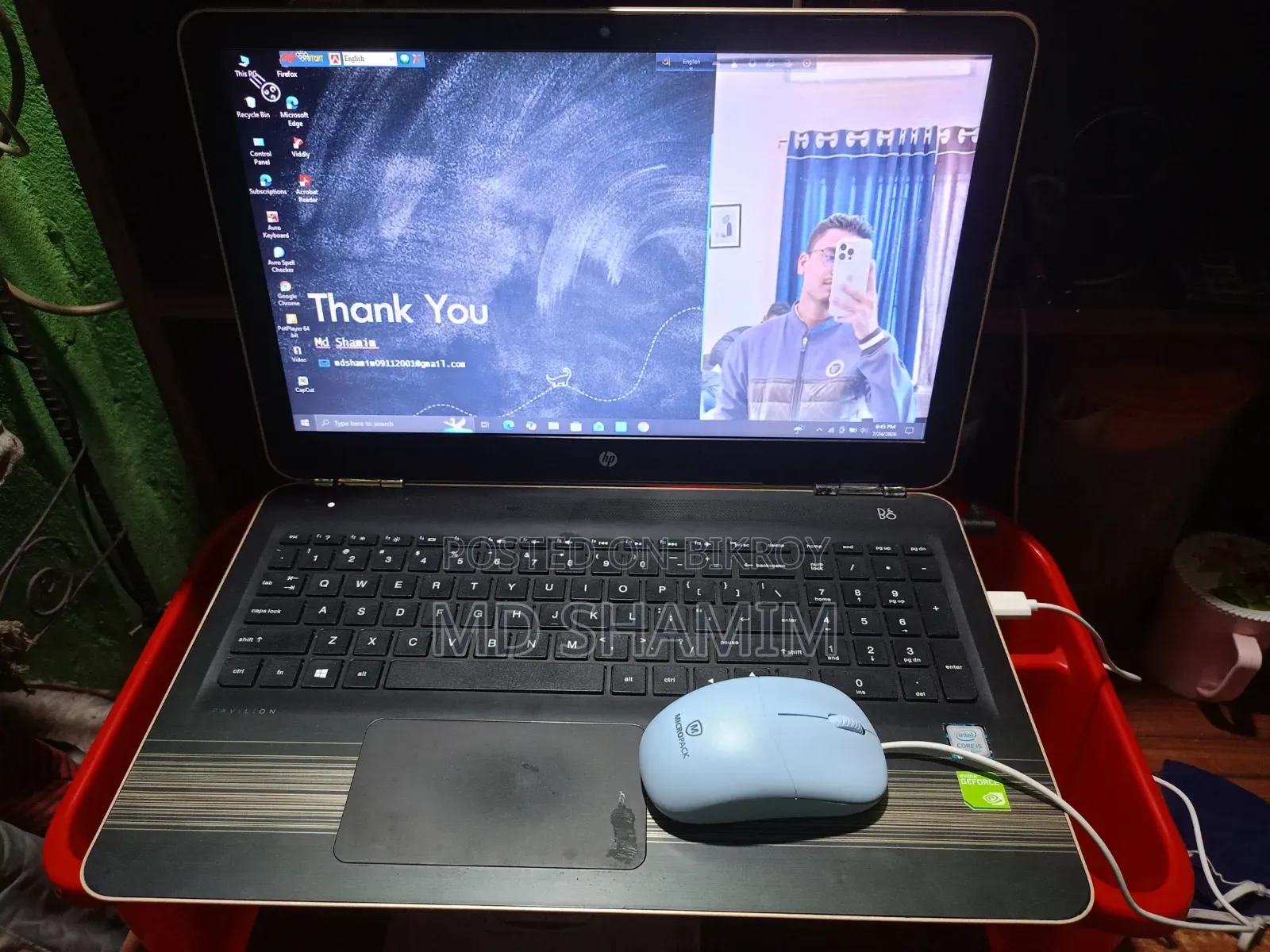 Laptop HP Pavilion 15 8GB Intel Core i5 SSD 256GB