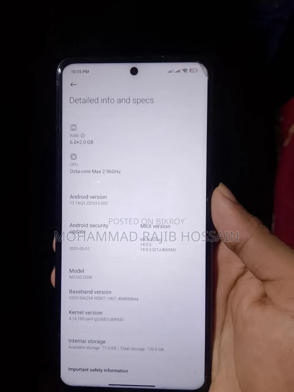 Xiaomi Poco X3 Pro 128 GB Rose Gold