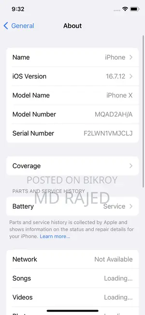 Apple iPhone X 64 GB White