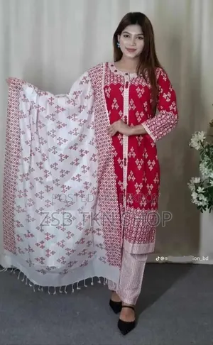 Cotton Readymade Three Piece