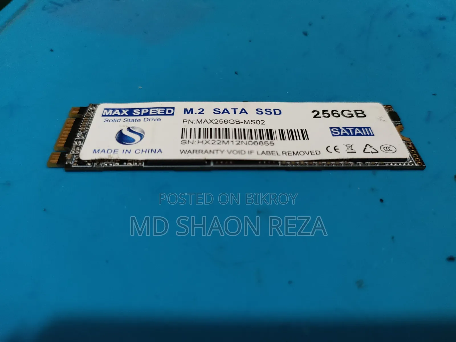 M.2 Sata SSD (256gb) Original Max Speed M.2 Sata SSD (256gb)
