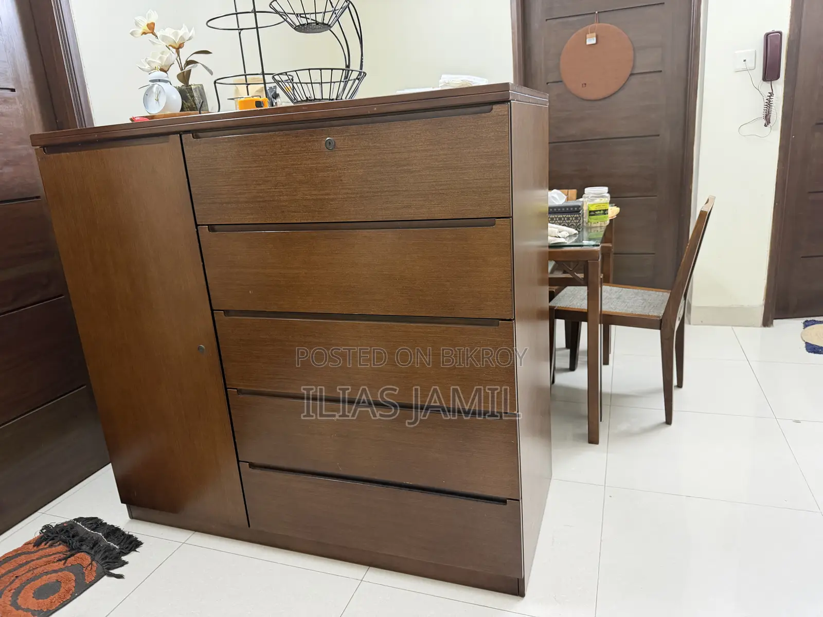 ৫ ড্রয়ারের হাতিল ওয়ারড্রব