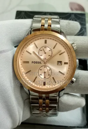 AA Grade Fossil Quartz Chronograph Watch 46mm Dial Size