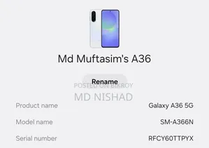 Samsung Galaxy A36 128 GB White