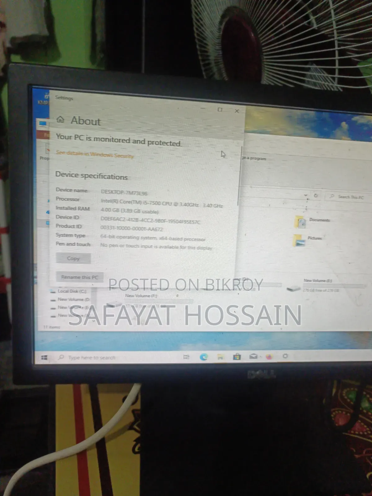 Gigabyte GA-H110MSTX-HD3-ZK 4GB Intel Core I5 HDD+SSD 256GB