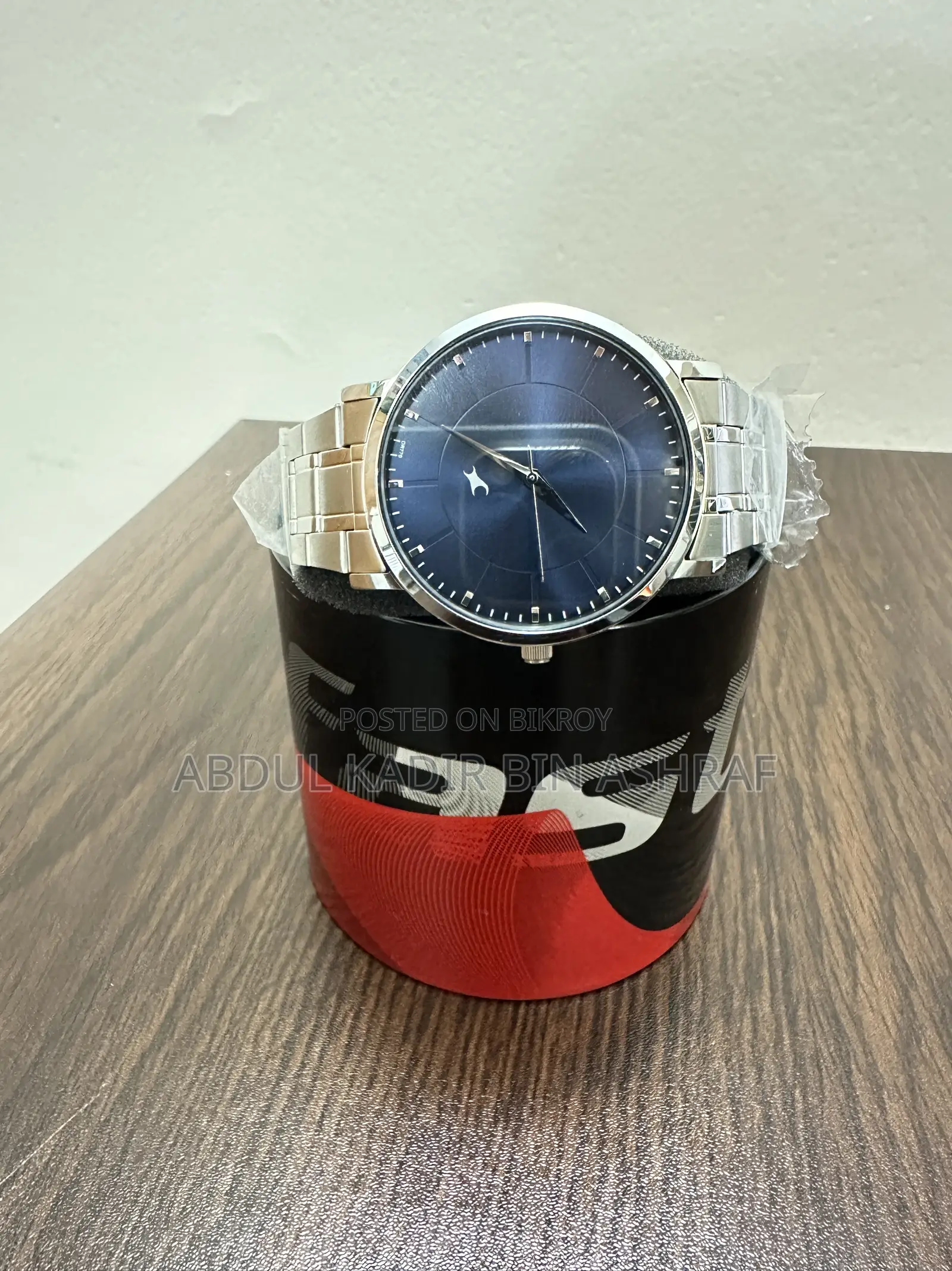 Fastrack 38163SM01 Stunners X Analog Blue Dial Chain Watch for Men's