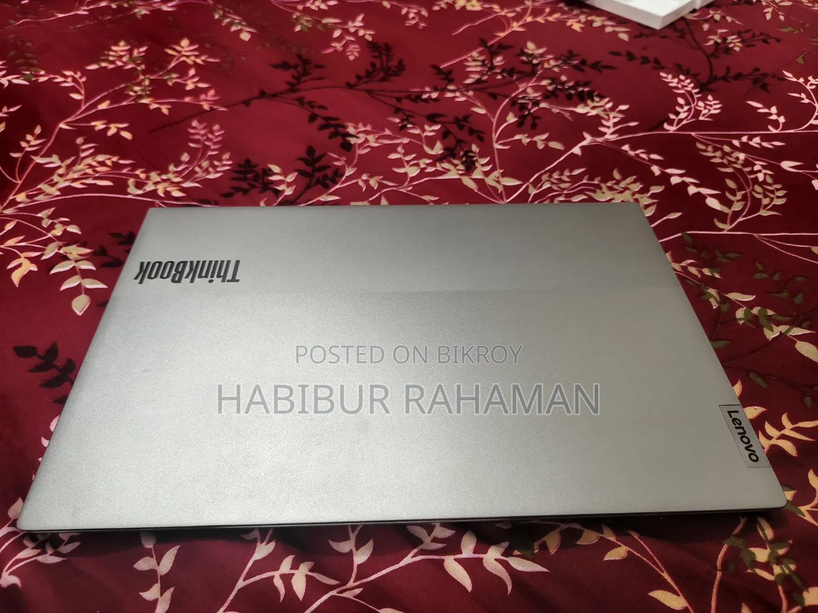 ল্যাপটপ লেনোভো থিংক বুক ১৫ ১৬জিবি ইন্টেল কোর ৭ এসএসডি ৫১২জিবি