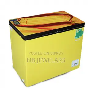 VISION Glass Door Chest Freezer RE-350 LiterBlue Points Curve