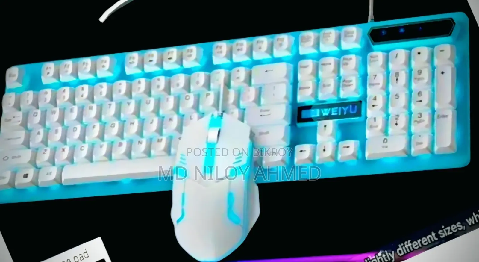 Brand New Semi Mechanical Gaming Keyboard Combo Full Intec Box