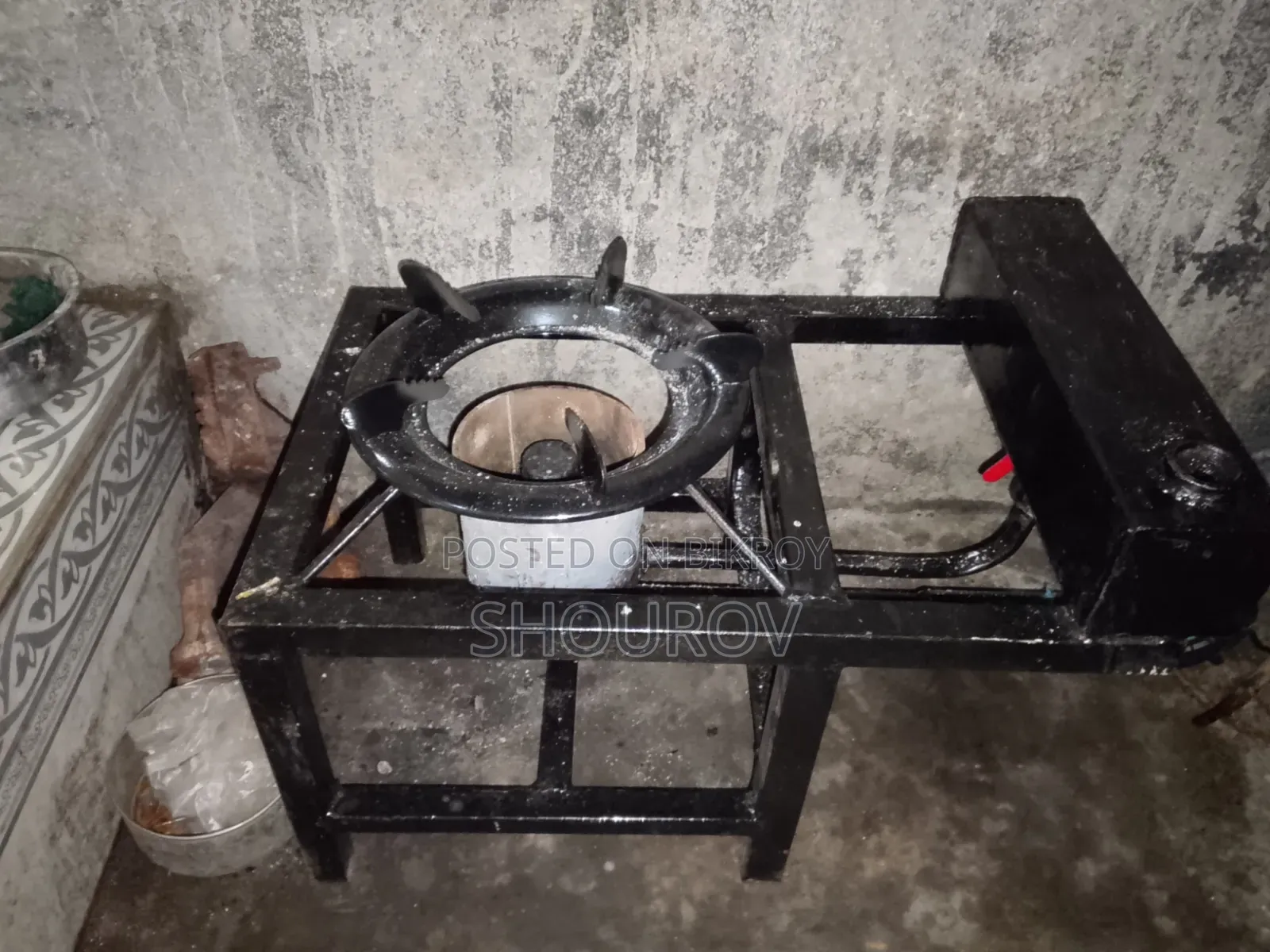 Used oil stove for a few days. Very economical.