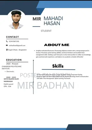 Part-time job for order collection