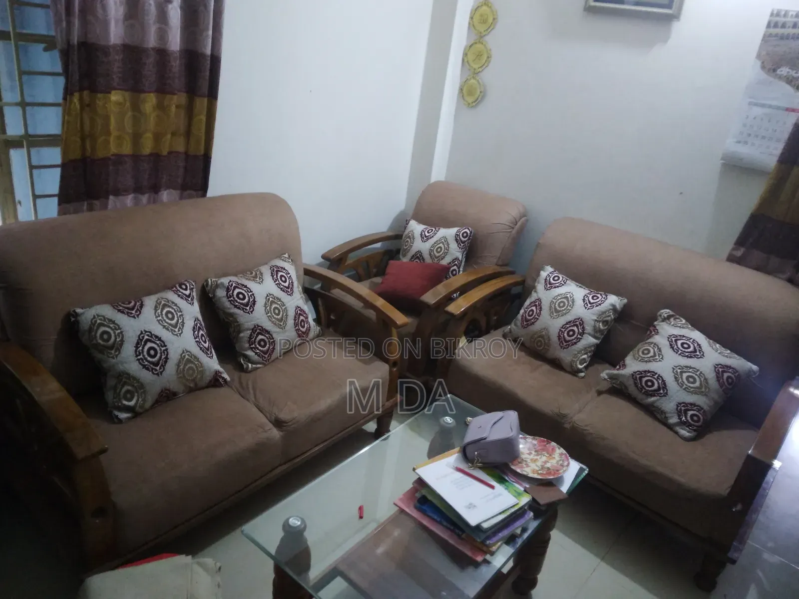 Wooden Sofa Set