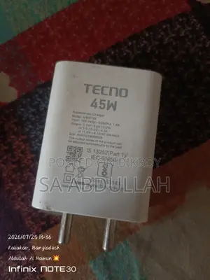 Tecno Original 45W All Round Charger Sell Hbe