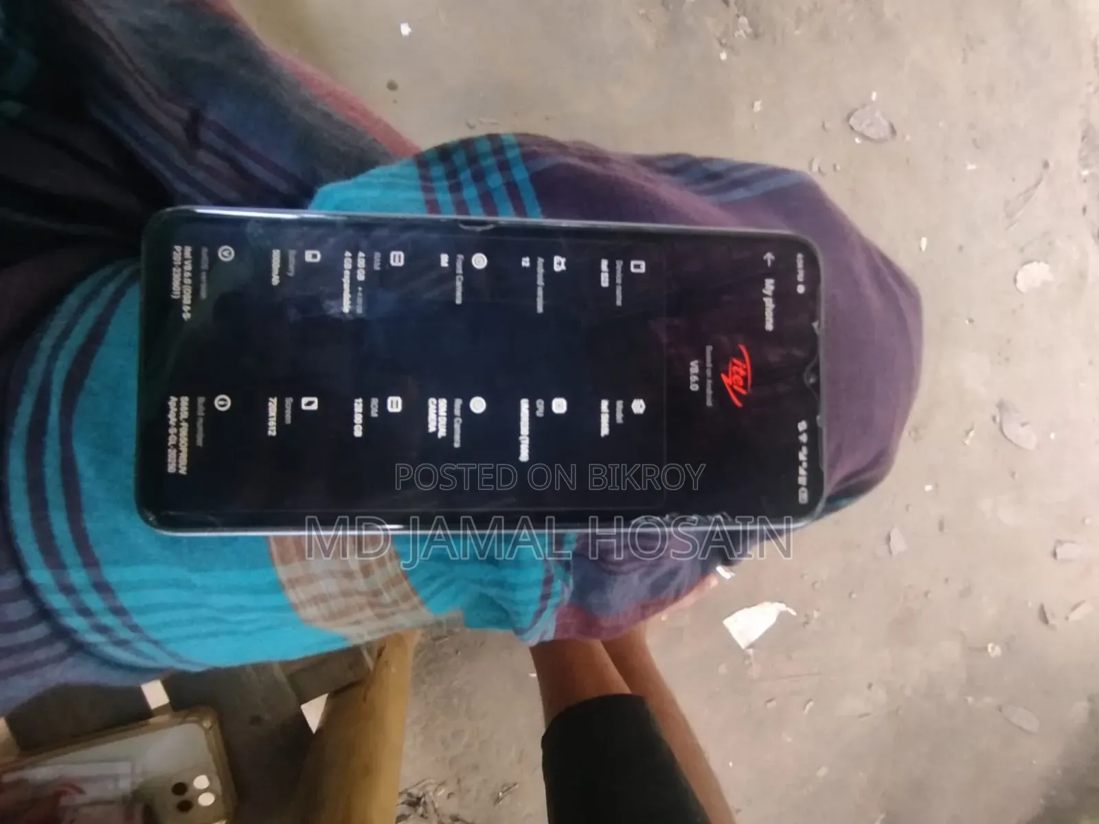 আইটেল এস২৩ ১২৮ জিবি সাদা