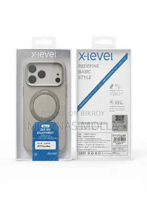 X-Level Better Skin Leather MagSafe Stand Case for iPhone 17 Pro Max
