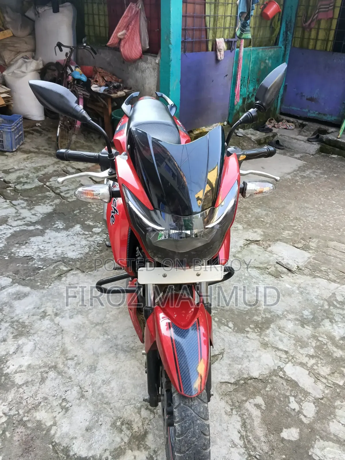 টিভিএস আপাচে আরটিআর ১৬০ ২ভি ২০১৭ রেড