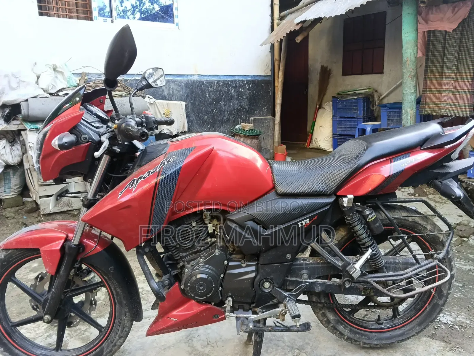 টিভিএস আপাচে আরটিআর ১৬০ ২ভি ২০১৭ রেড