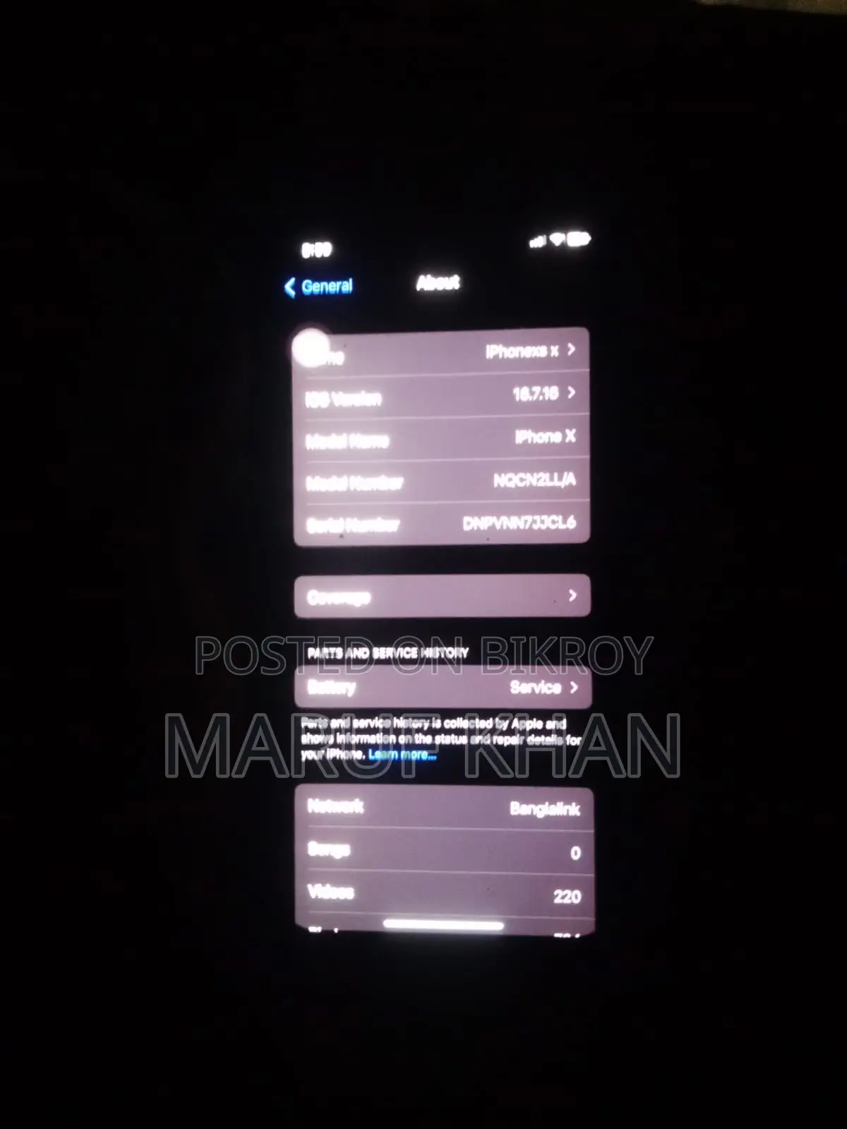 Apple iPhone X 256 GB Black