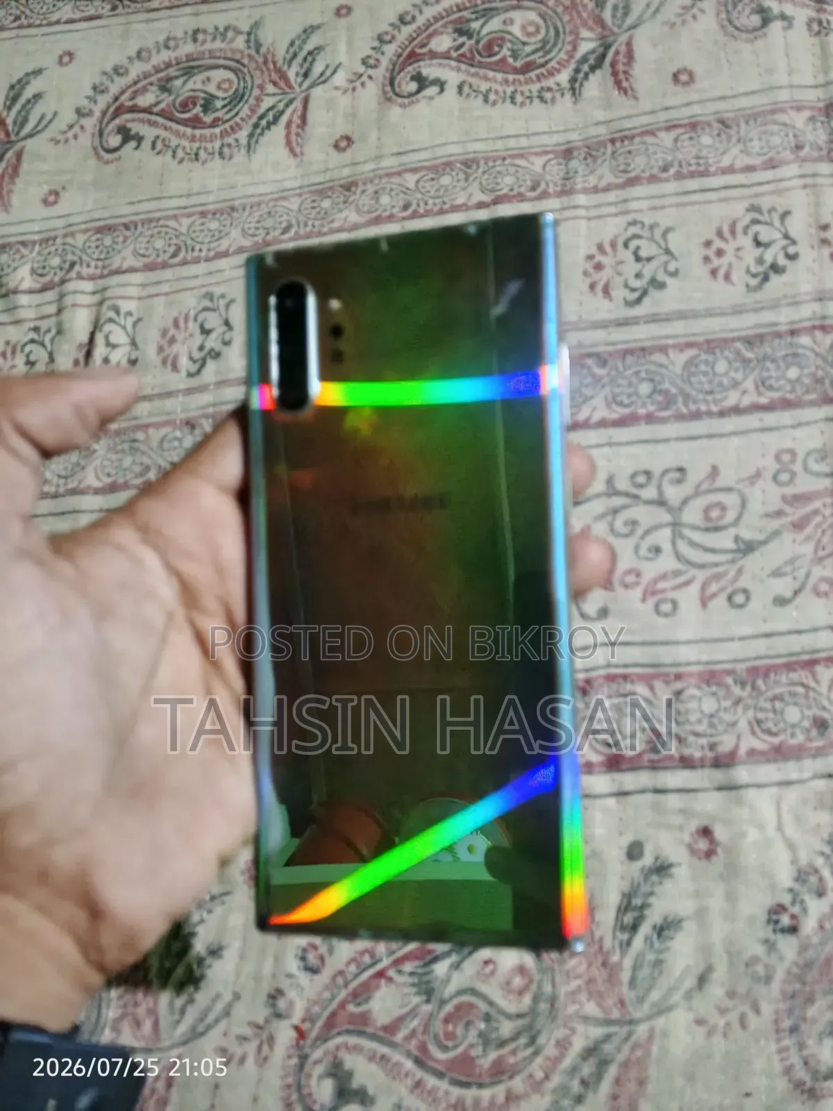 স্যামসাং গ্যালাক্সি নোট ১০ প্লাস ৫জি ৫১২ জিবি পার্পল